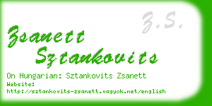 zsanett sztankovits business card